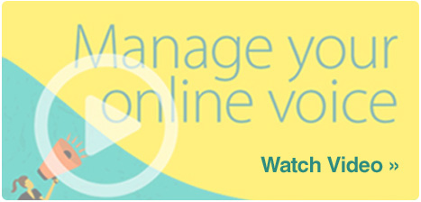Manage your online voice